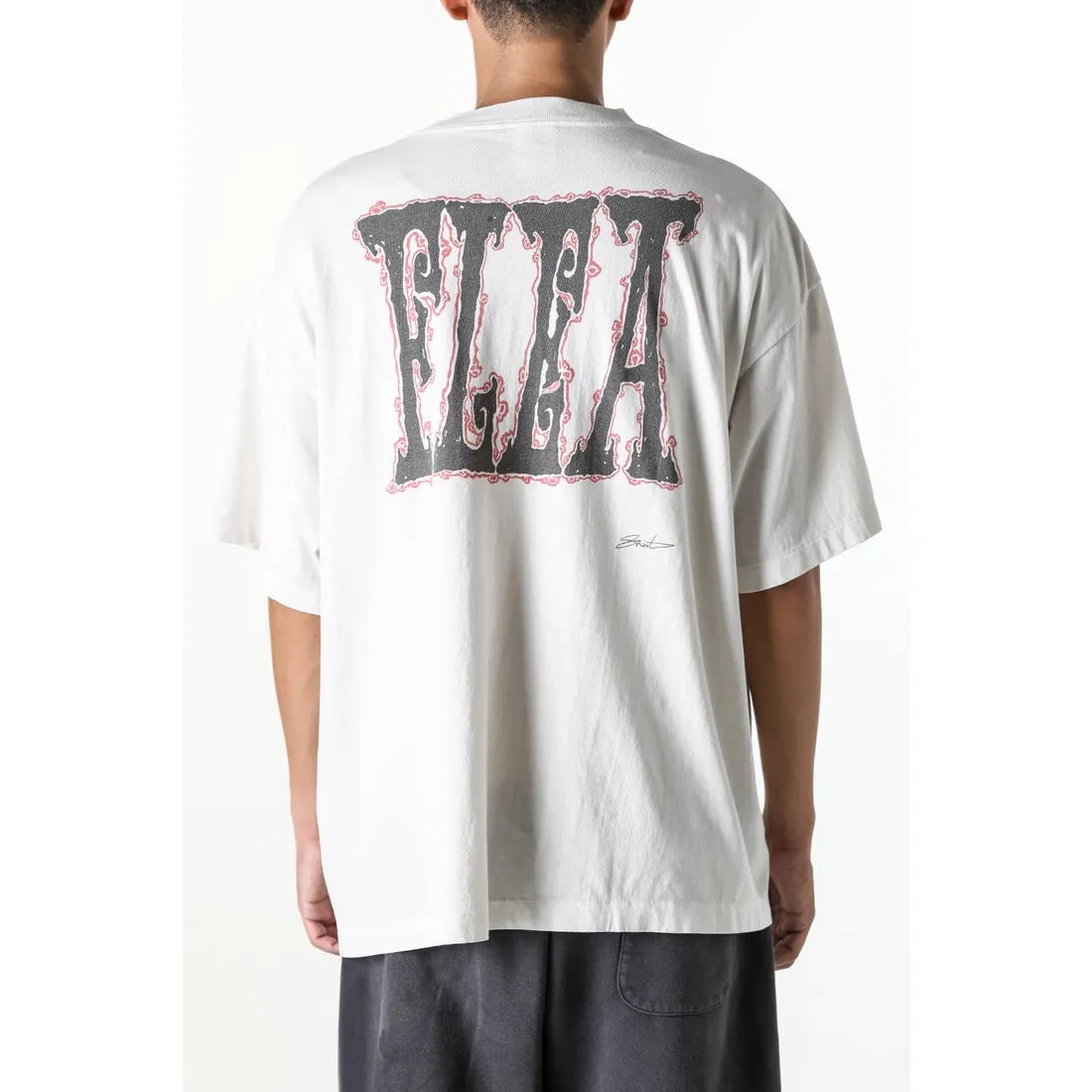 CACTUS PLANT FLEA MARKET x SAINT Mxxxxxx SUN SS TEE/WHT CPFM joint model Four-eye sun printed short sleeves Off-white S-XL Cylindrical fabric without side seams 220g high weight OE yarn ⚠️Note: It is almost meaningless if it is not a cylindrical fabric Customized CPFM joint main mark/wash mark/little angel anti-counterfeiting label Original-level printing factory Top purchasing level